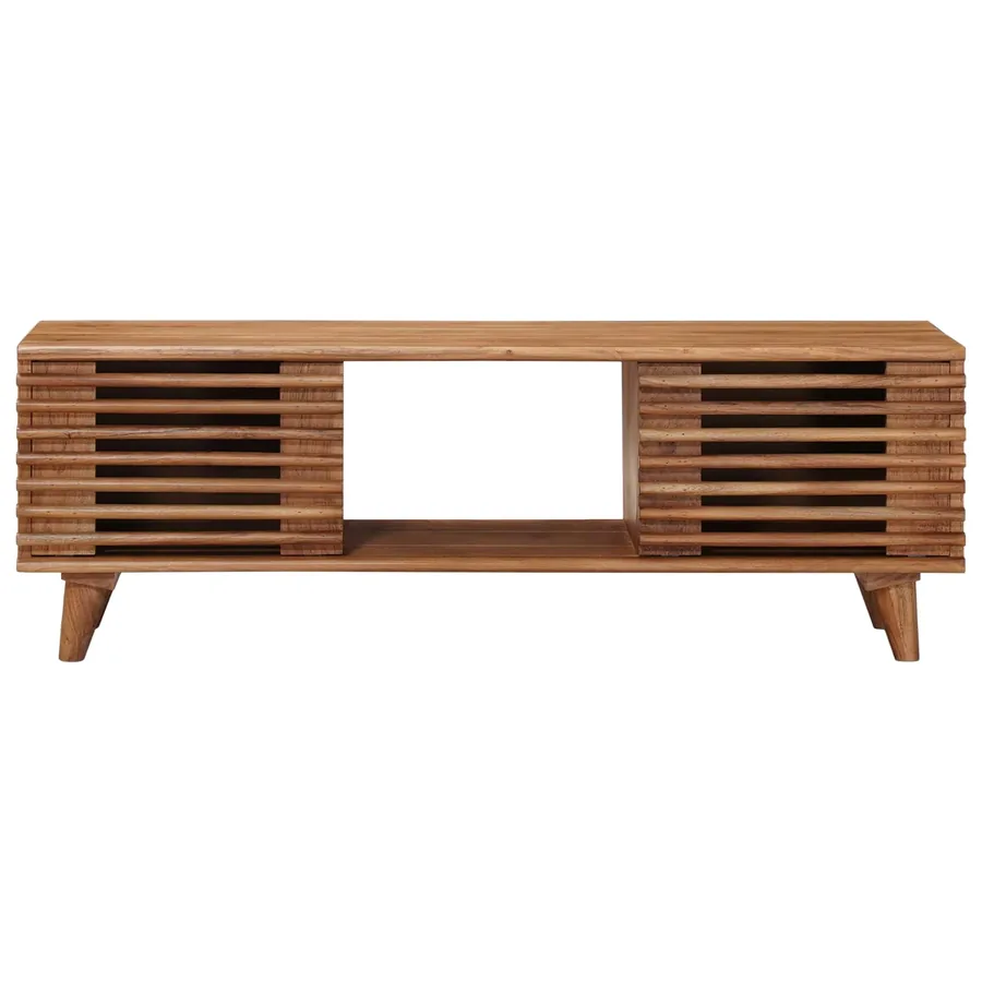 Meuble TV avec stockage avec porte Naturel 105 x 30 x 35 cm - 5