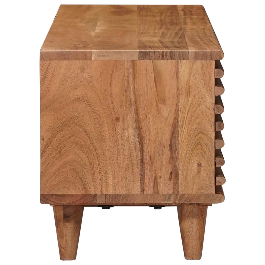 Meuble TV avec stockage avec porte Naturel 105 x 30 x 35 cm - 6