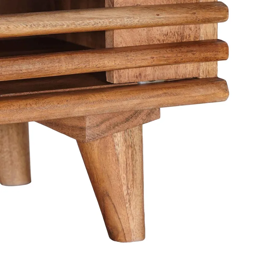 Meuble TV avec stockage avec porte Naturel 105 x 30 x 35 cm - 9