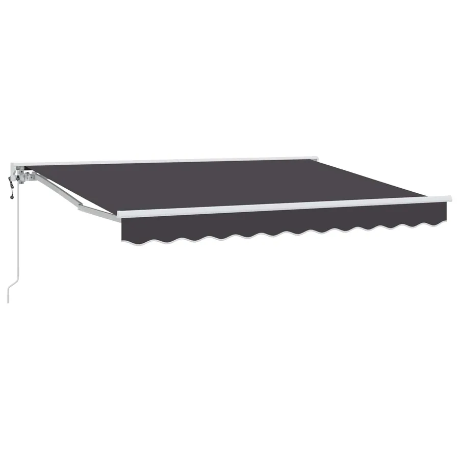 Auvent rétractable électrique Anthracite 3,5 x 2,5 m - 2