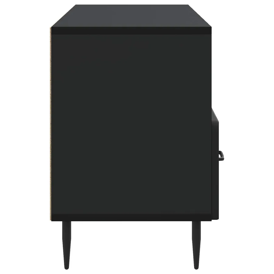 Meuble TV avec tiroir Noir 102 x 34,5 x 50 cm Bois d'ingénierie - 7