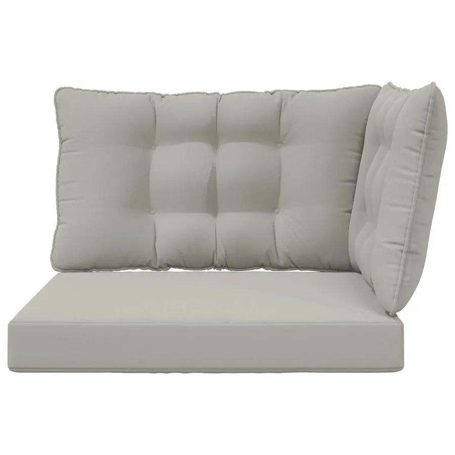 Coussin de canapé d'extérieur Polyester Gris 80 x 43 x 10 cm - 6