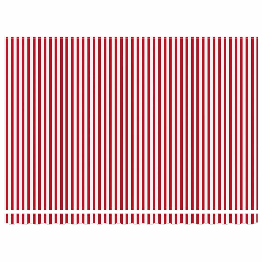 Auvent rétractable électrique Rouge et Blanc 4 × 3 m - 6