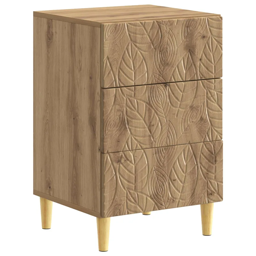 Table de chevet Chêne artisanal 43 x 39,5 x 66,5 cm - 2