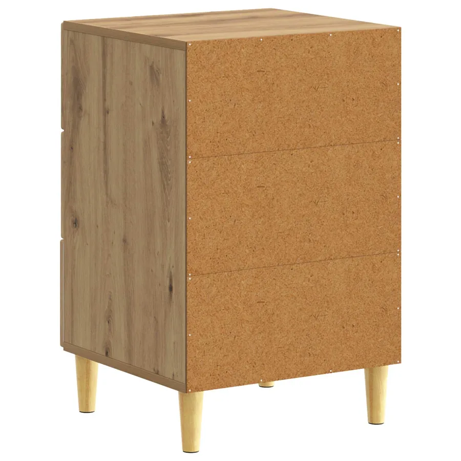 Table de chevet Chêne artisanal 43 x 39,5 x 66,5 cm - 6