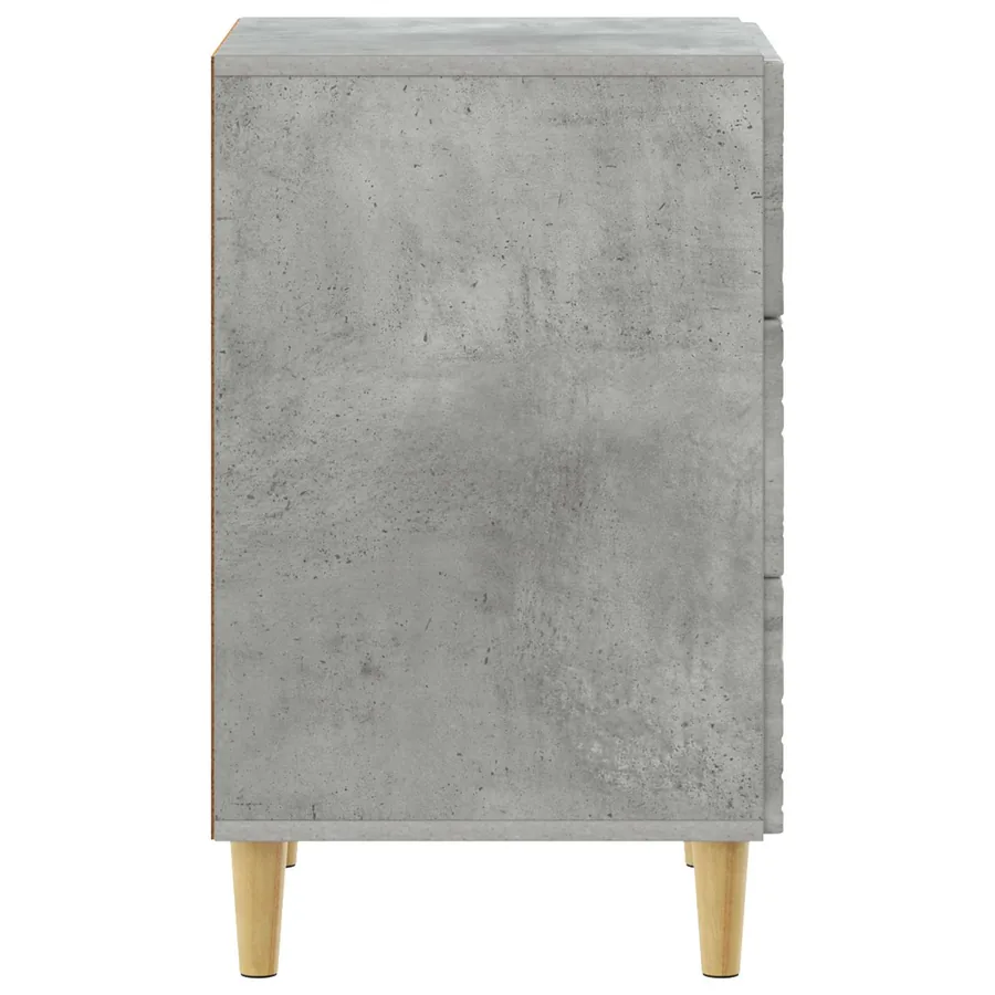 Table de chevet Gris béton 43 x 39,5 x 66,5 cm - 5