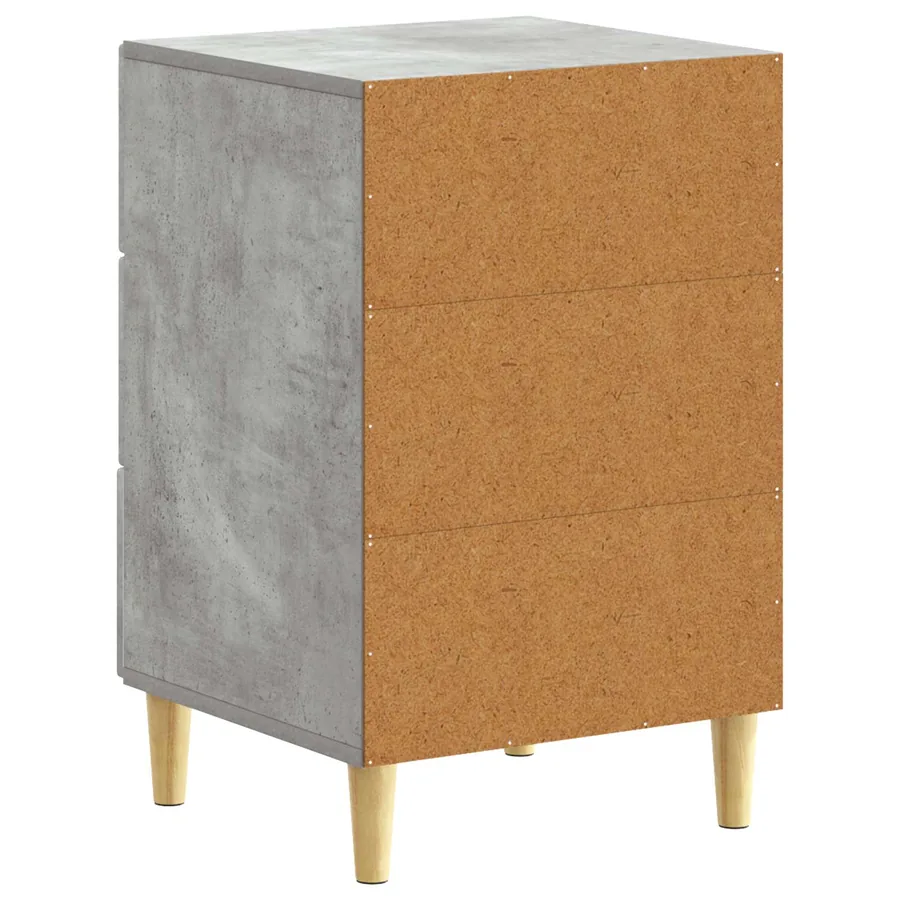Table de chevet Gris béton 43 x 39,5 x 66,5 cm - 6