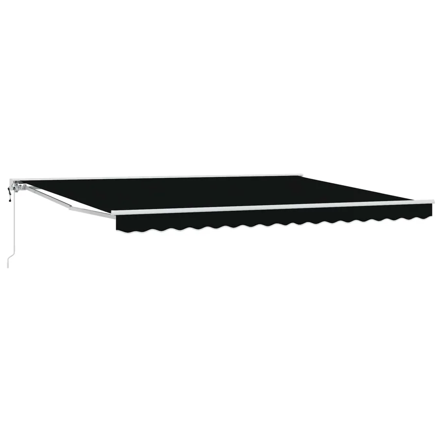Auvent rétractable électrique Noir 4 × 3 m - 2