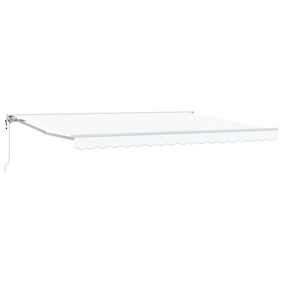 Auvent rétractable électrique Blanc 4 × 3,5 m - 2