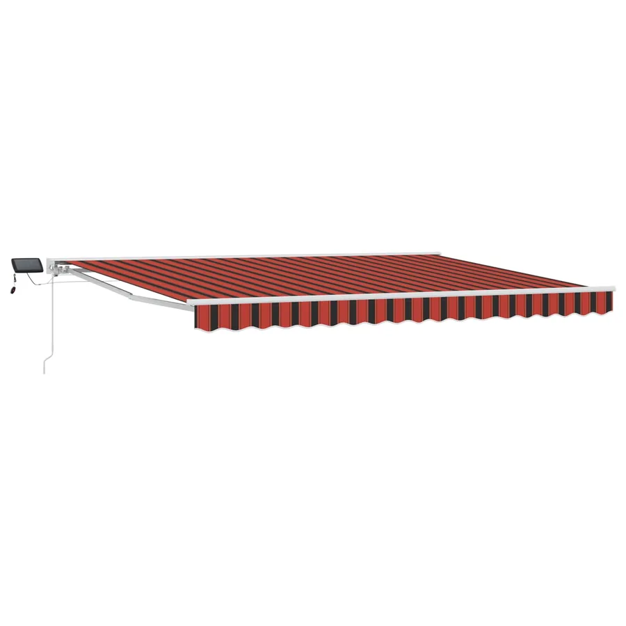 Cadre de store manuel avec LEDs Orange, Noir et Blanc 5 × 3,5 m - 2