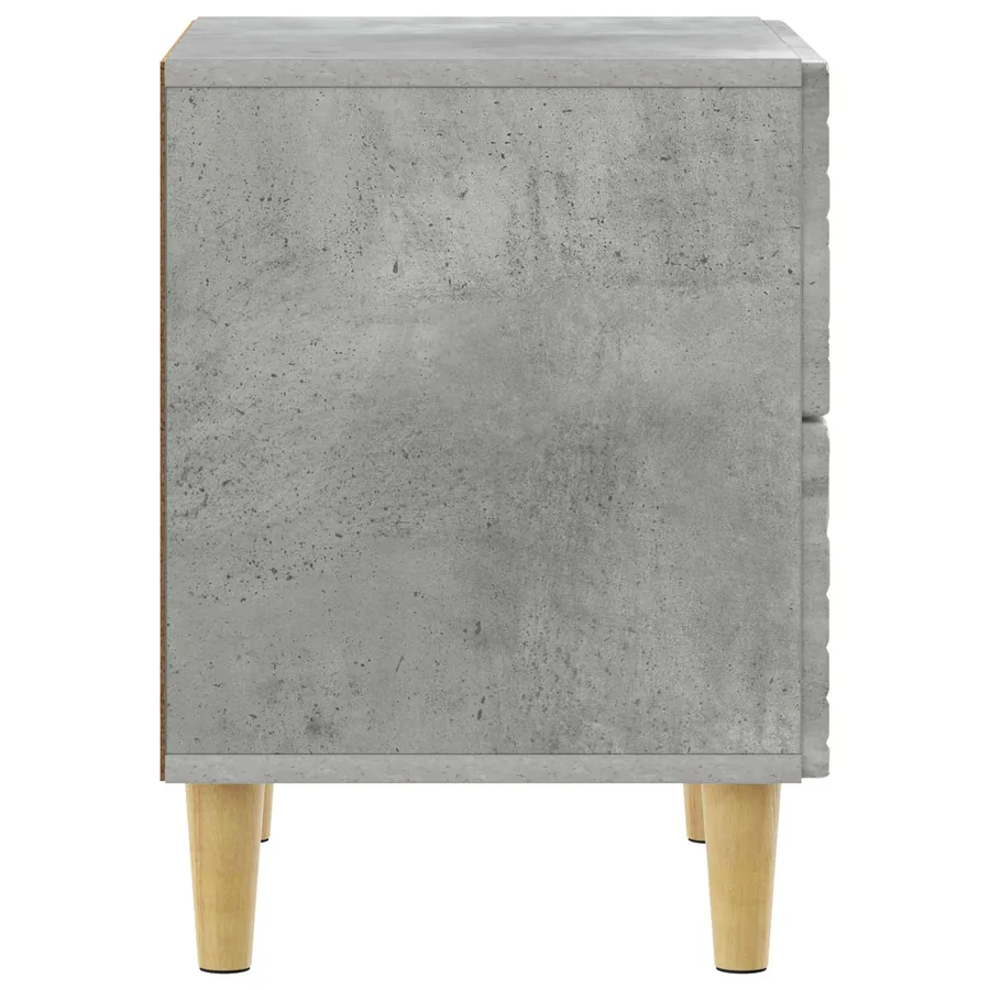 Table de chevet 2 pcs Gris béton 43 x 34,5 x 48 cm - 7