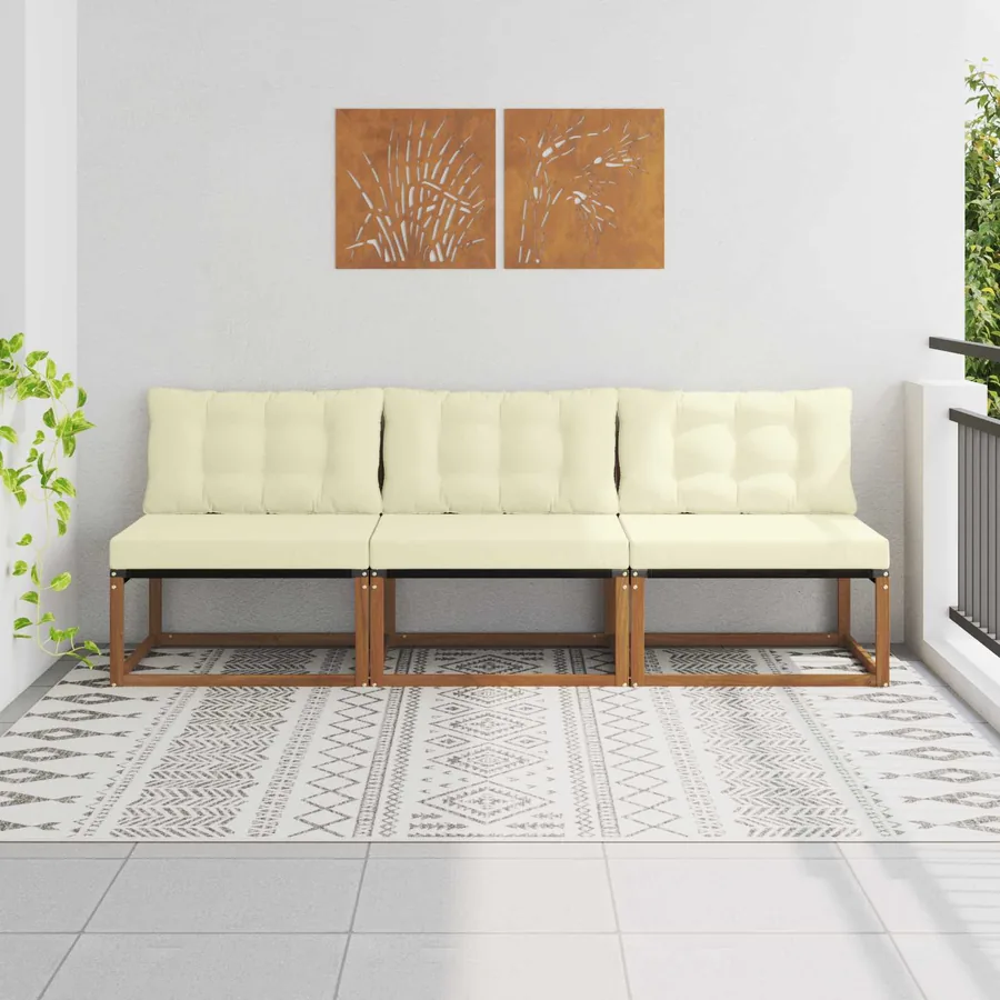 3 Pièce Sofa de milieu extérieur