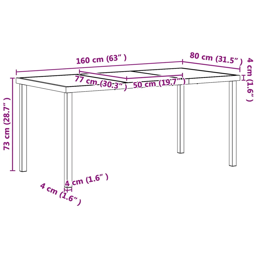 Ensemble de meubles d'extérieur 5 pcs Noir et anthracite - 8