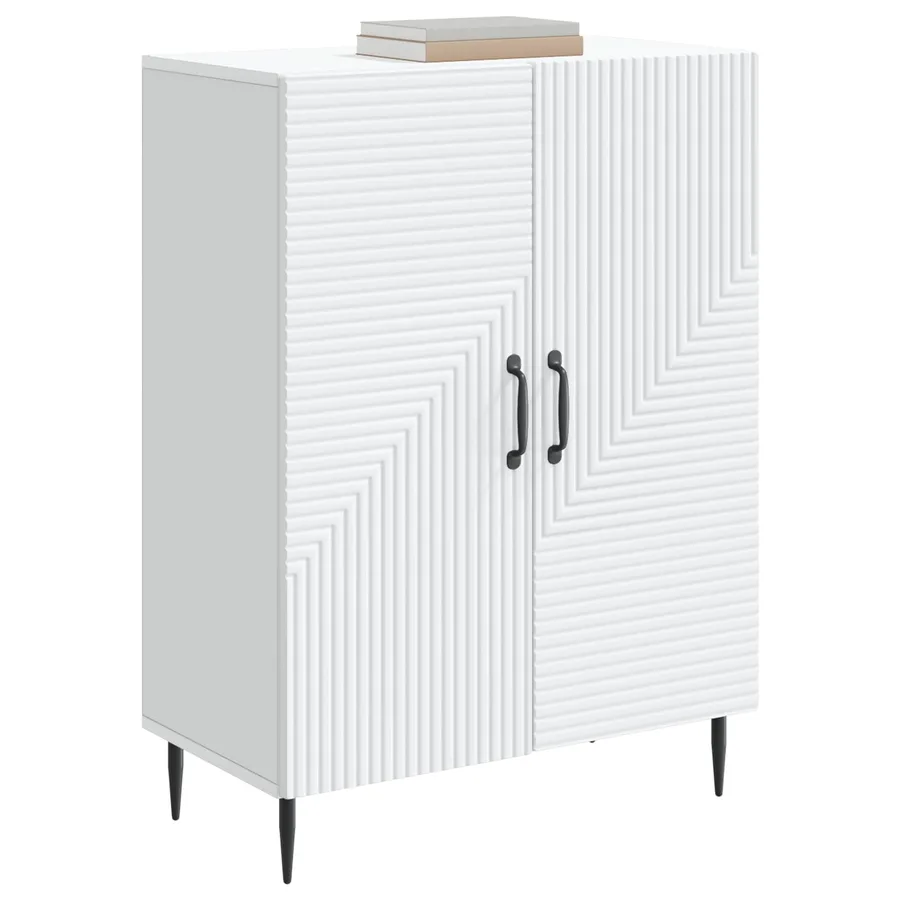 Buffet Blanc 66 x 34,5 x 89,5 cm Bois d'ingénierie - 3