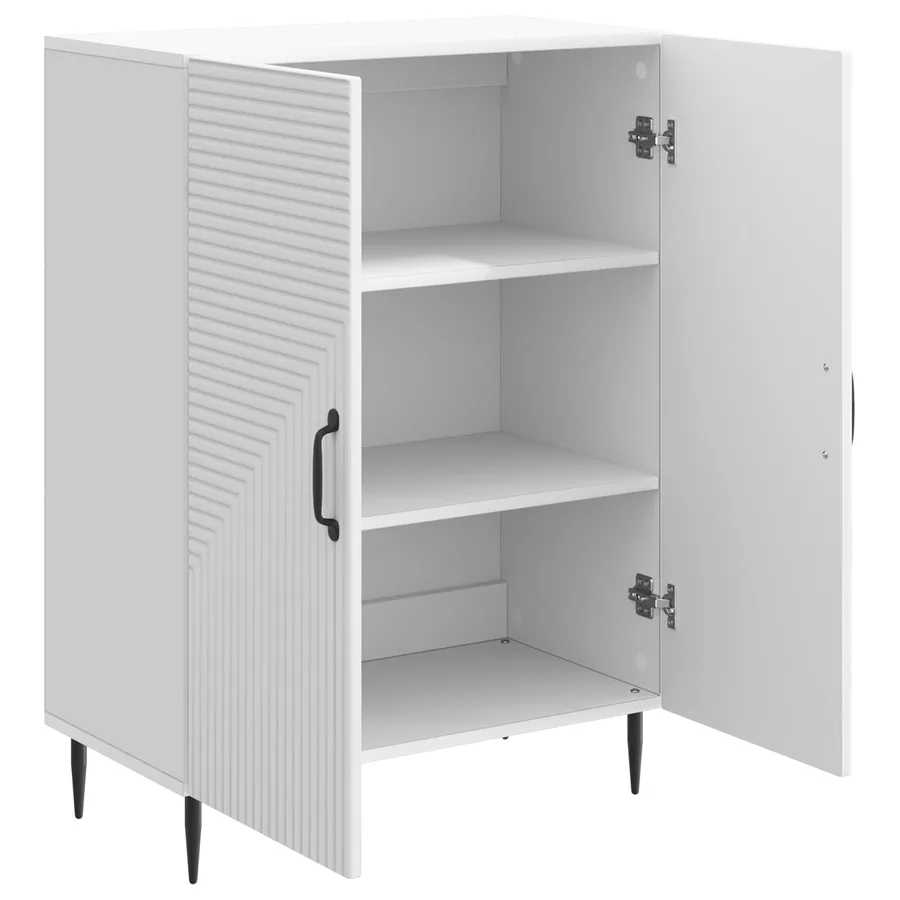 Buffet Blanc 66 x 34,5 x 89,5 cm Bois d'ingénierie - 5