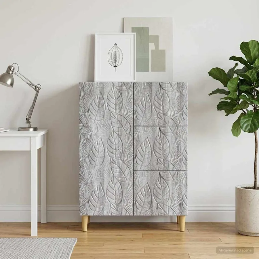 Buffet Sonoma gris 66 x 34,5 x 90 cm Bois d'ingénierie