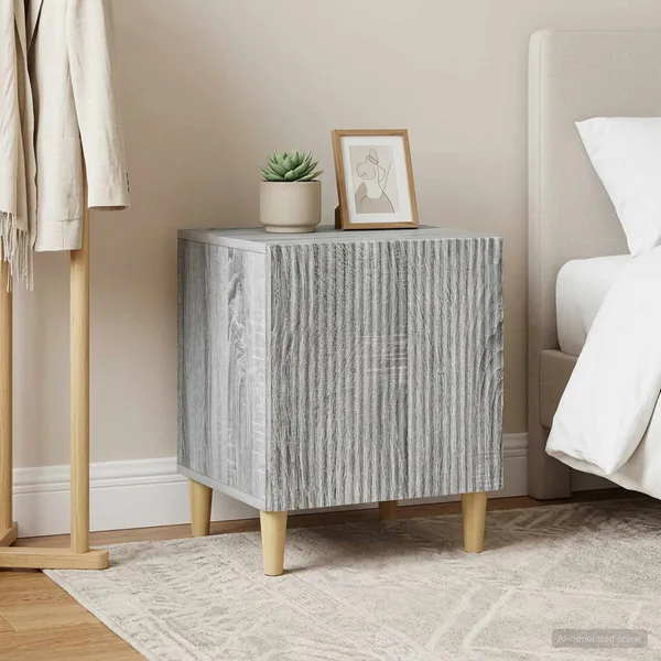 Cabinet de chevet 2 pcs Sonoma gris 43 x 34,5 x 50 cm