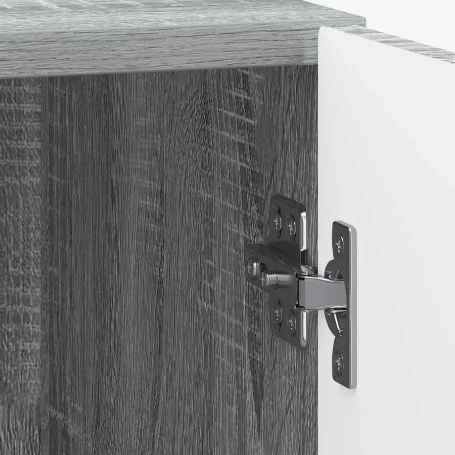 Cabinet de chevet 2 pcs Sonoma gris 43 x 34,5 x 50 cm - 11