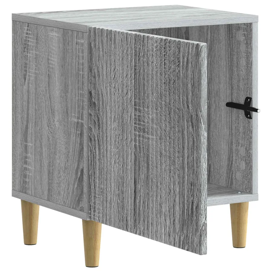 Cabinet de chevet 2 pcs Sonoma gris 43 x 34,5 x 50 cm - 6