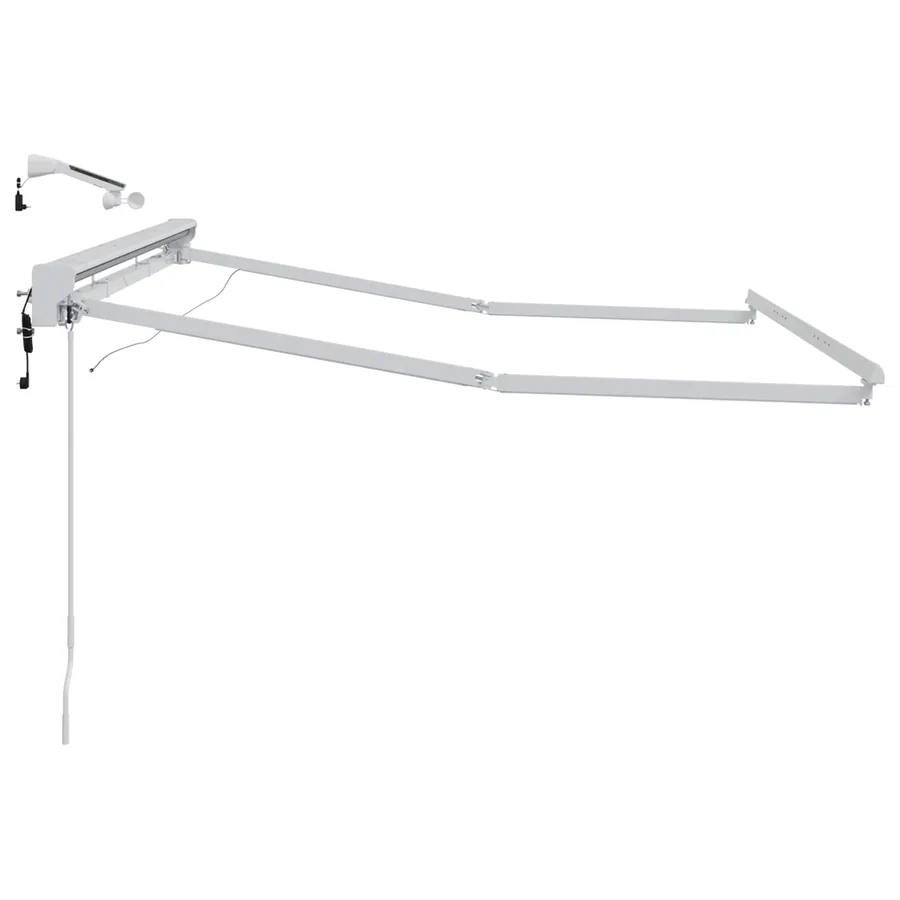 Cadre de store électrique avec LED Blanc 3,5 x 2 m Aluminium - 6