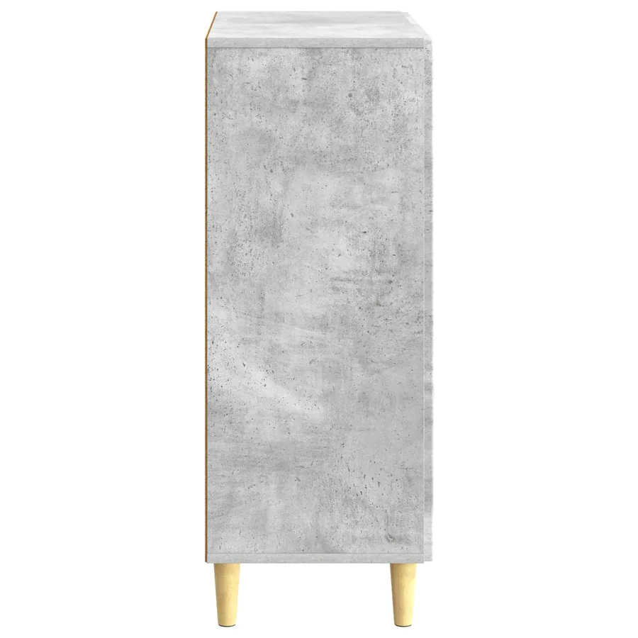 Buffet Gris béton 66 x 34,5 x 90 cm Bois d'ingénierie - 7