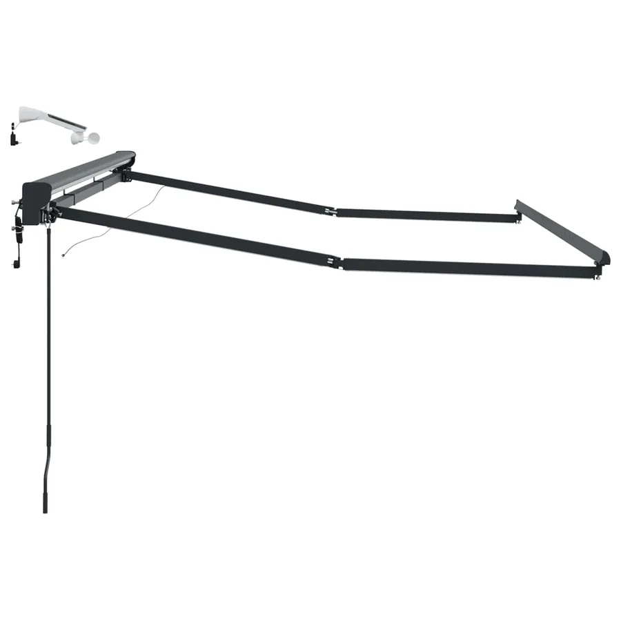 Cadre de store électrique avec LED Anthracite 3 x 2,5 m - 6