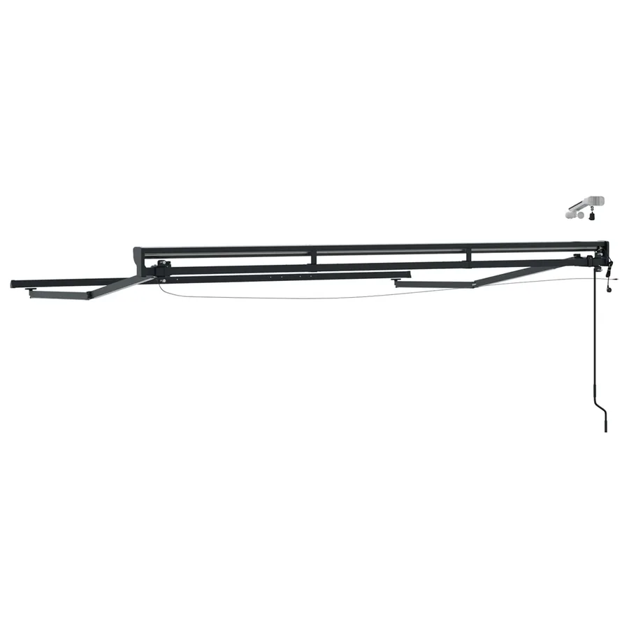 Cadre de store électrique avec LED Anthracite 3 x 2,5 m - 7
