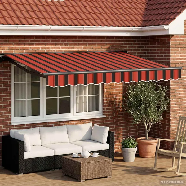 Auvent rétractable électrique 3 x 2,5 m
