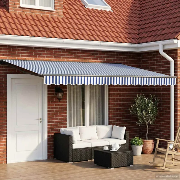 Auvent rétractable électrique 4,5 × 3,5 m