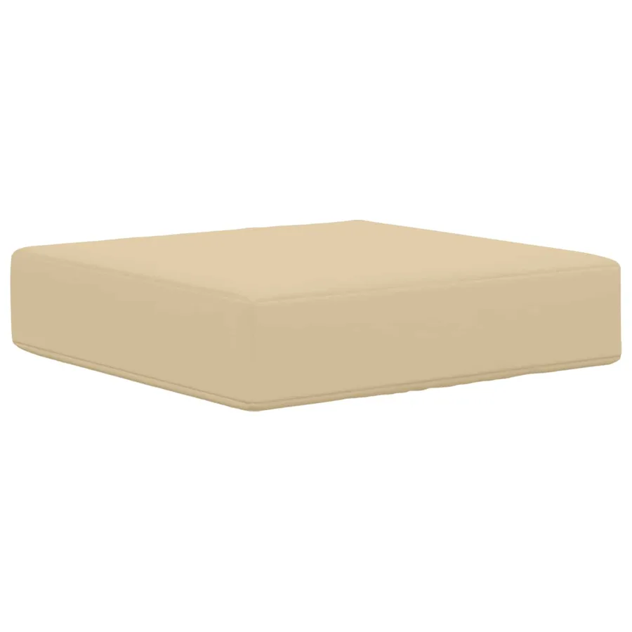 Coussin de Siège d'Extérieur Beige 40 x 40 x 8 cm - 2