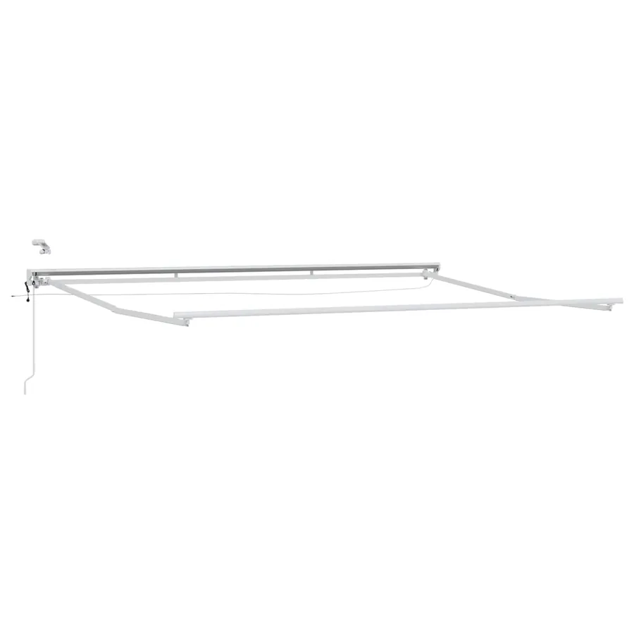 Auvent rétractable électrique Jaune, Gris et Blanc 4,5 × 3 m - 4