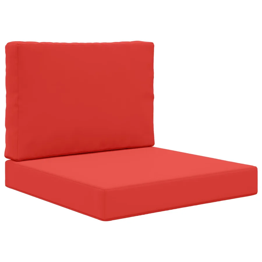 Coussin de canapé d'extérieur 2 pcs Rouge Polyester - 2