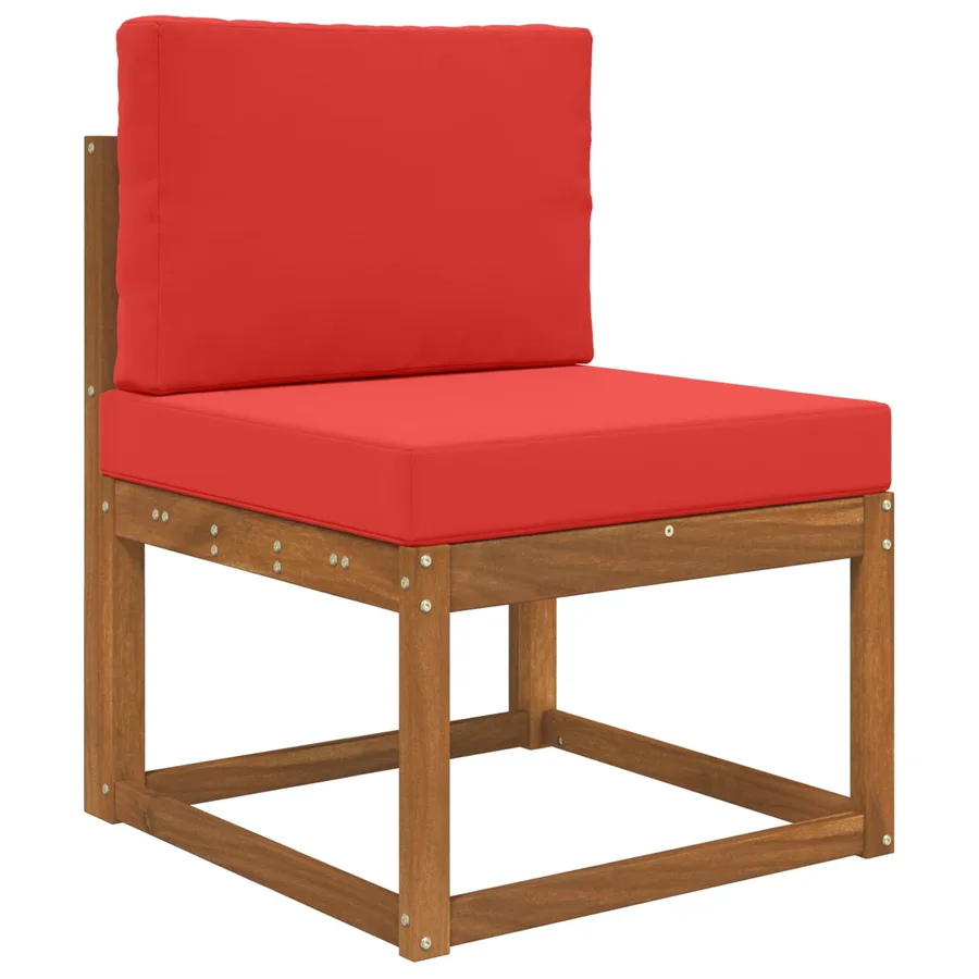 Coussin de canapé d'extérieur 2 pcs Rouge Polyester - 3