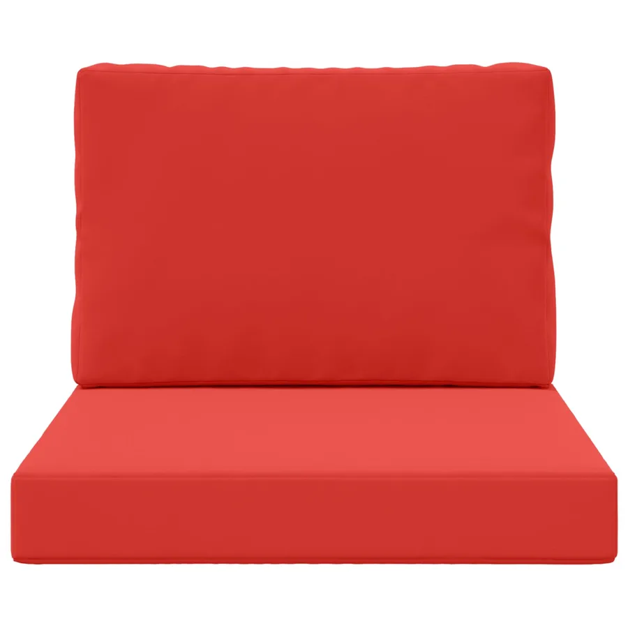 Coussin de canapé d'extérieur 2 pcs Rouge Polyester - 6