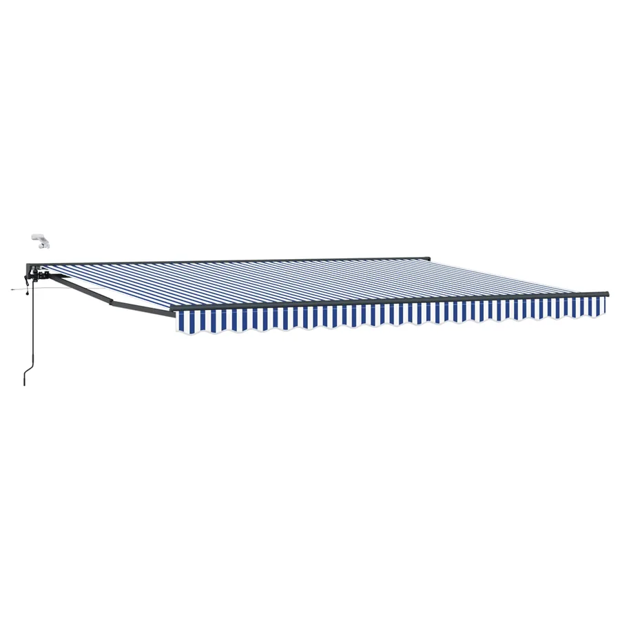 Auvent rétractable électrique Bleu, Blanc, Anthracite 5 × 3,5 m - 2