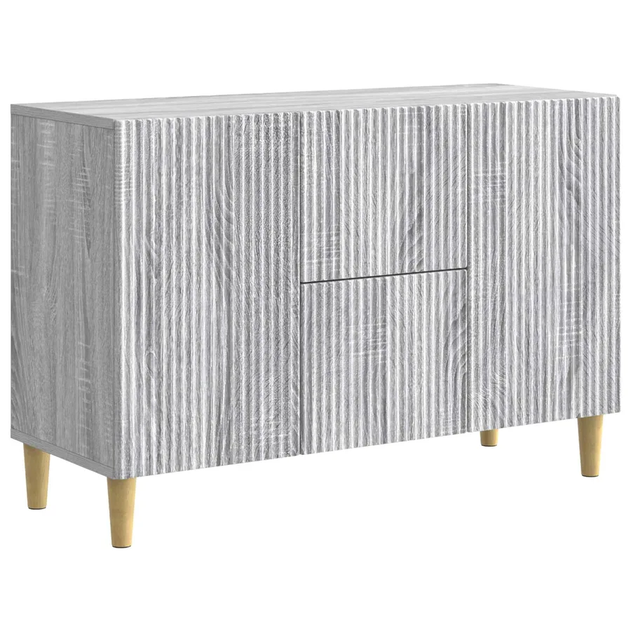 Buffet Sonoma gris 89 x 34,5 x 60 cm Bois d'ingénierie - 2