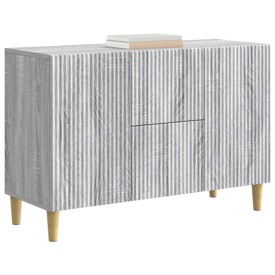 Buffet Sonoma gris 89 x 34,5 x 60 cm Bois d'ingénierie - 3