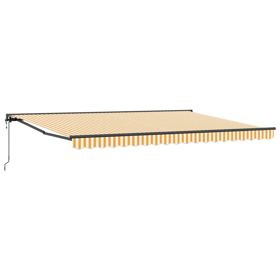 Auvent rétractable électrique Jaune, Blanc, Anthracite - 2