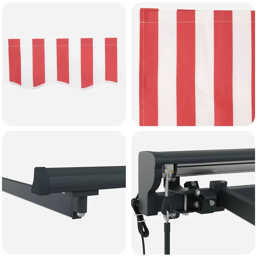 Auvent rétractable électrique 5 × 3,5 m - 9