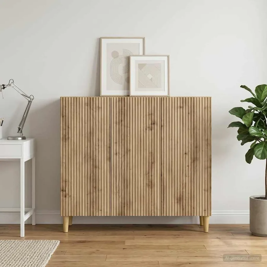 Buffet Chêne artisanal 89 x 34,5 x 80 cm Bois d'ingénierie