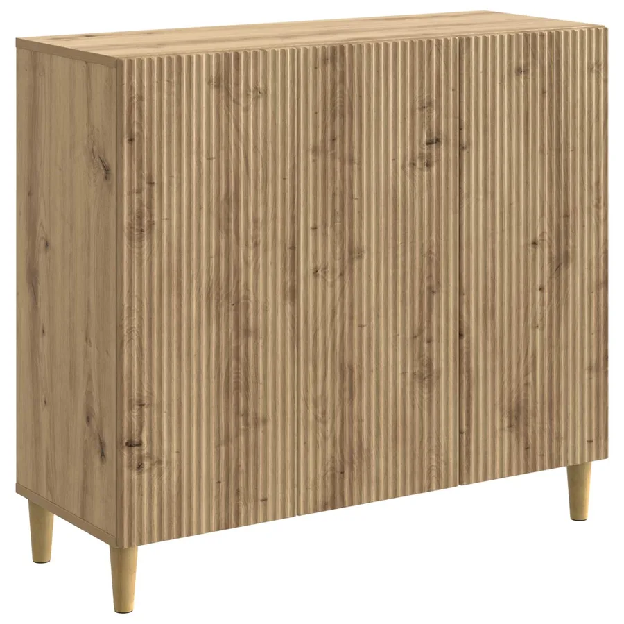 Buffet Chêne artisanal 89 x 34,5 x 80 cm Bois d'ingénierie - 2