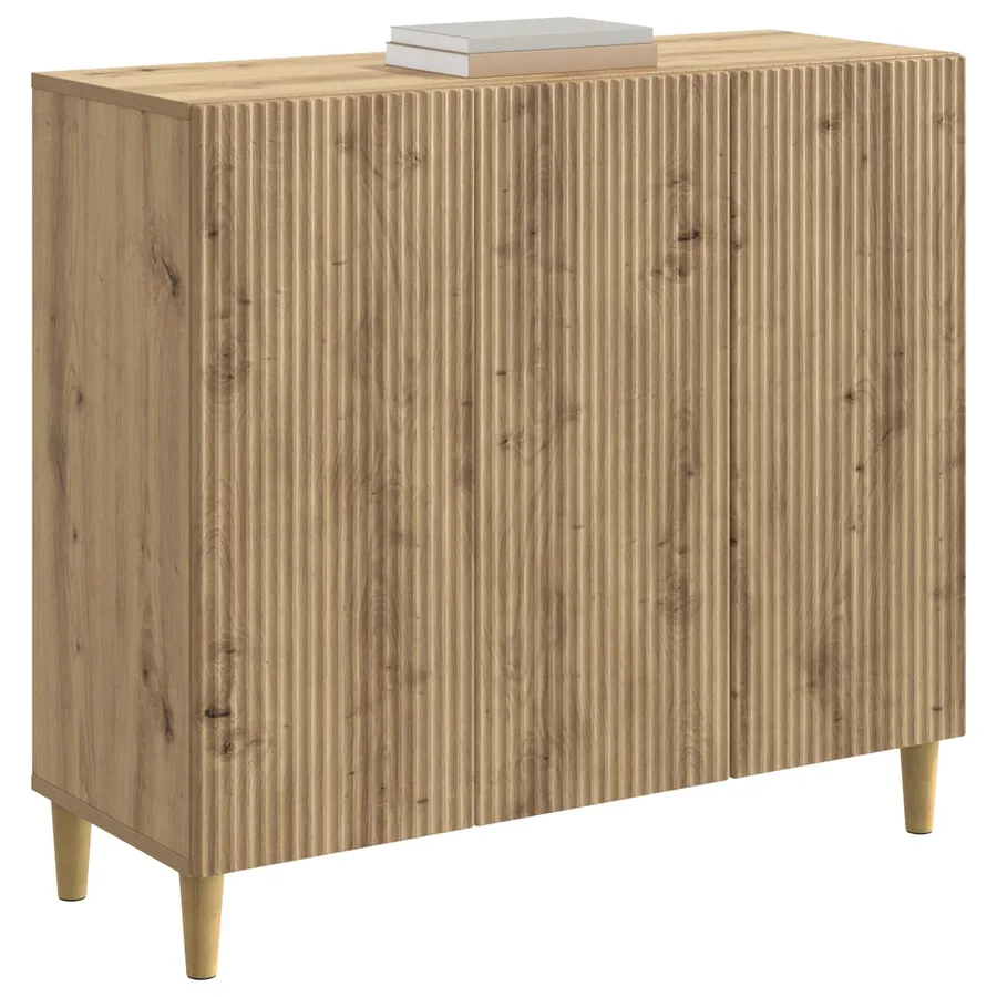 Buffet Chêne artisanal 89 x 34,5 x 80 cm Bois d'ingénierie - 3