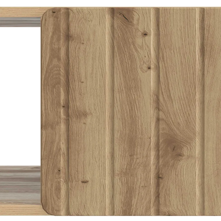Table basse Chêne artisanal 90 x 50 x 40 cm Bois d'ingénierie - 9