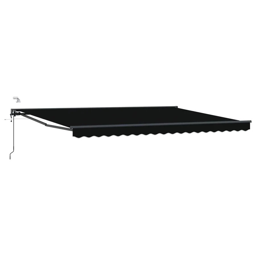 Auvent rétractable électrique Noir et anthracite 4 × 3 m - 2