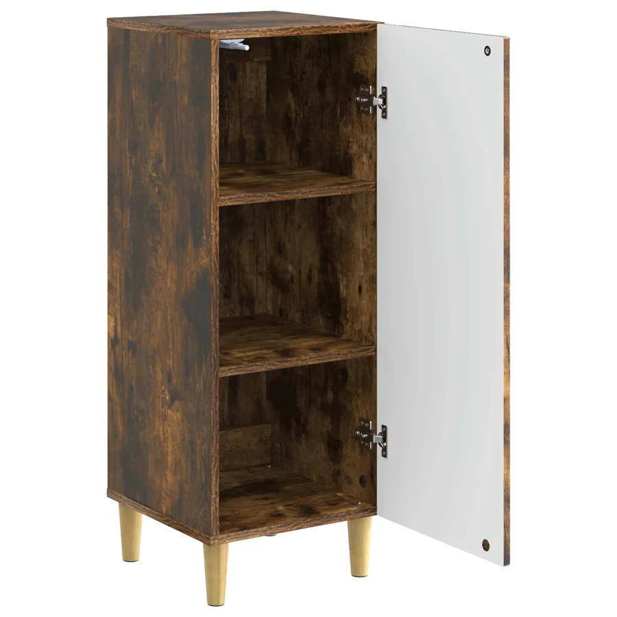 Buffet Chêne fumé 33 x 34,5 x 90 cm Bois d'ingénierie - 5