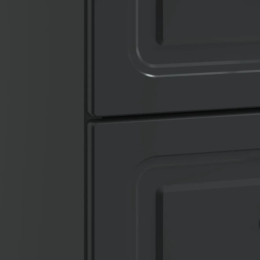 Cabinet de chevet avec tiroir 2 pcs Noir 43 x 34,5 x 44,5 cm - 8