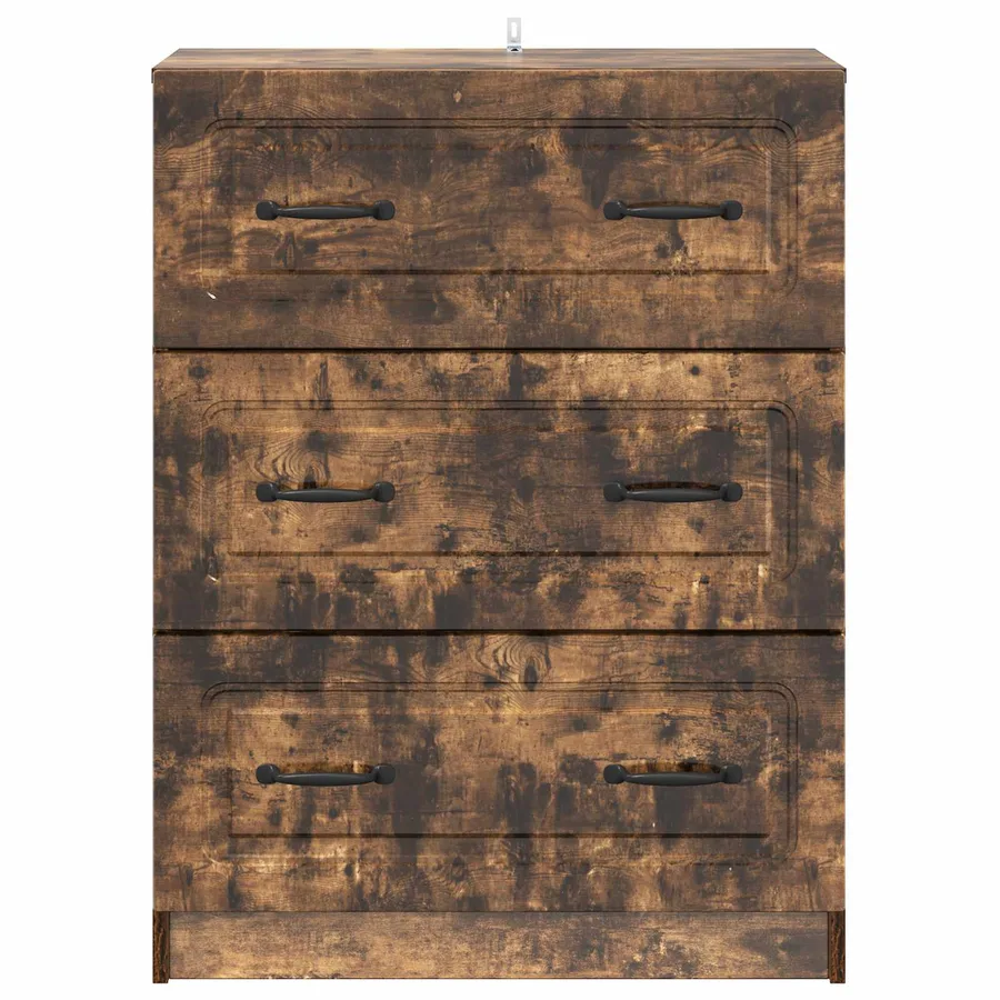 Armoire à tiroirs Chêne fumé 66 x 34,5 x 87 cm - 6