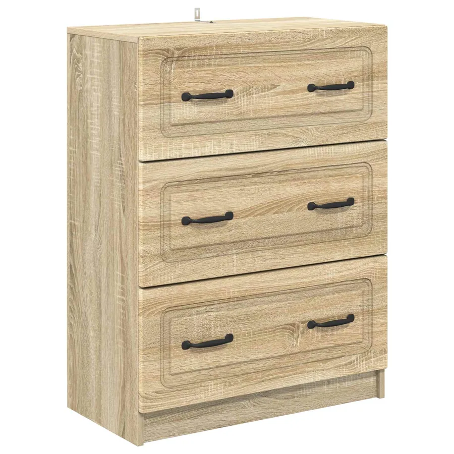 Armoire à tiroirs Chêne Sonoma 66 x 34,5 x 87 cm - 2