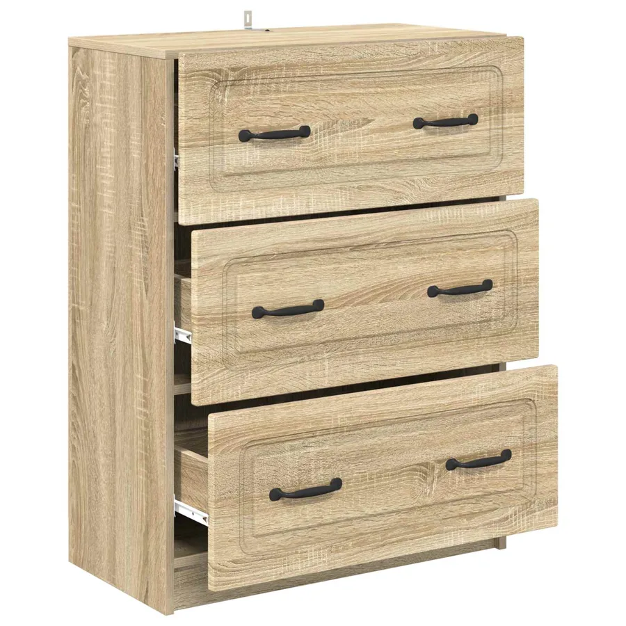 Armoire à tiroirs Chêne Sonoma 66 x 34,5 x 87 cm - 5