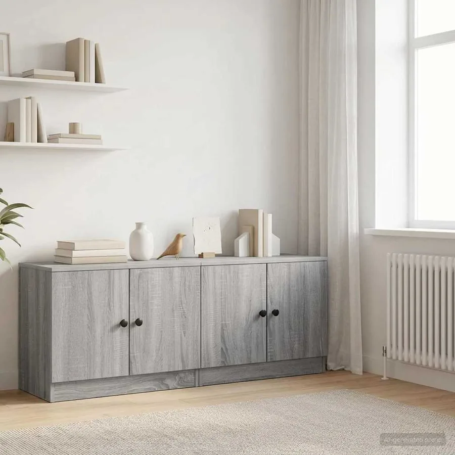Armoire de rangement pour lit mezzanine 2 pc Sonoma gris - 3